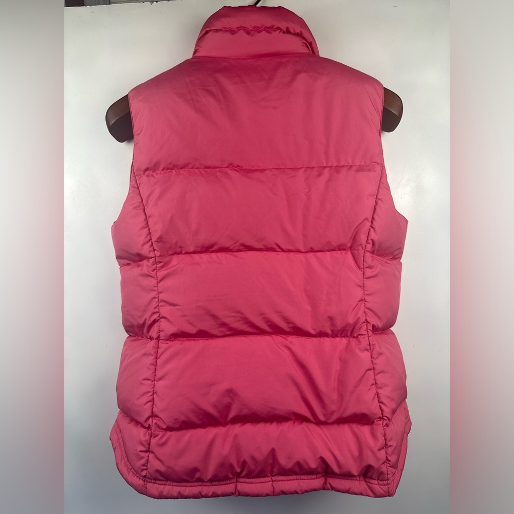 J. CREW Pink Nylon Down Filled Full Zip Puffer Vest Jacket‎ Women’s M - Picture 2 of 8